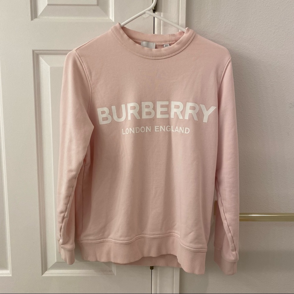 Burberry pink crew neck sweater